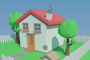 Low Poly House, an Architecture 3D Model by XYZ Space (Thumbnail 7 of 13)
