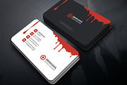 Blood Creative Business Card, a Business Card Template by InfinityArt (Thumbnail 1 of 2)