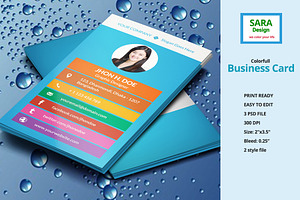 Colorful Business Card