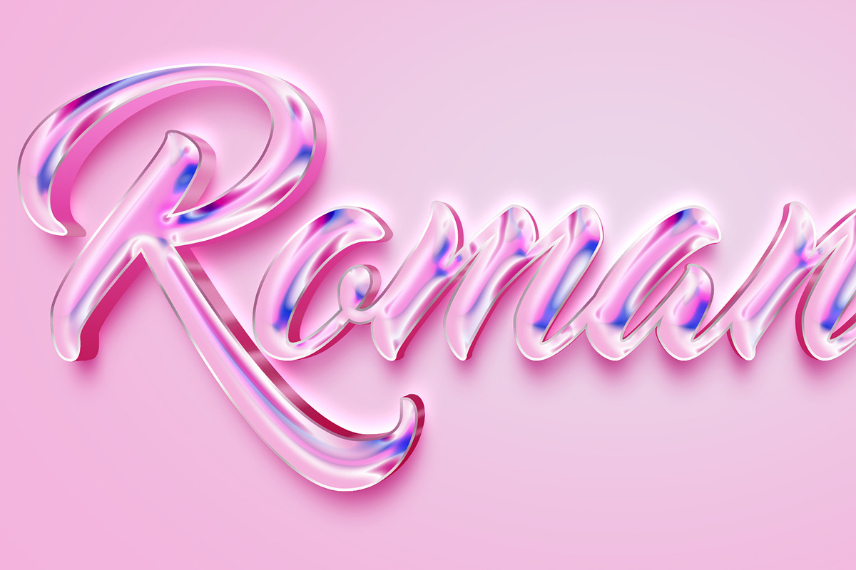 Romantic Text Effect Pink Style, a Layer Style Add-On by Mockmenot (Photo 3 of 5)