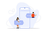 Messages concept illustration, a Technology Illustration by nivector (Thumbnail 4 of 5)