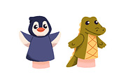 Animal hand puppets for kids set, an Animal Illustration by PaperTrident (Thumbnail 7 of 7)