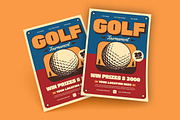 Retro Golf Tournament Flyer, a Flyer Template by megarez (Thumbnail 2 of 3)