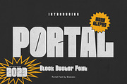 Portal Font, a Serif Font by giemons™ (Thumbnail 1 of 5)