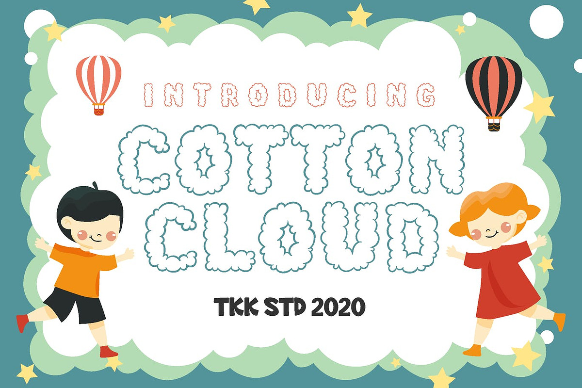 Cotton Cloud - Cute Font, a Sans Serif Font by tokokoo (Photo 4 of 11)