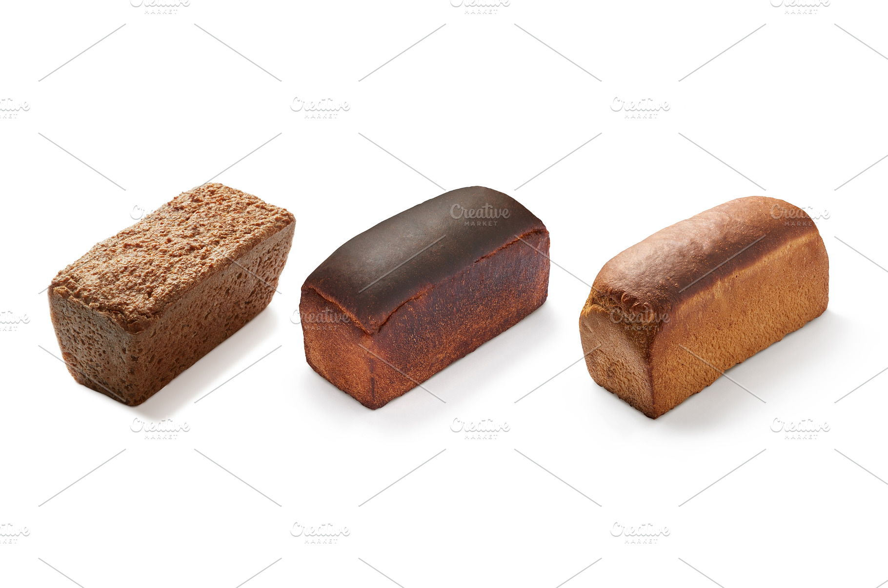 Pattern from three freshly baked, a Food & Drink Photo by Yaroslav Danylchenko