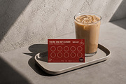 Coffee Shop Loyalty Card Mockup, an Advertising Mockup by Pitchlook.Studio (Thumbnail 2 of 4)