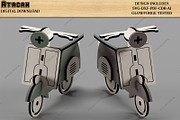 Lasercut Objects Scooter House Decor, a Design Template by AtacanDigital (Thumbnail 5 of 10)
