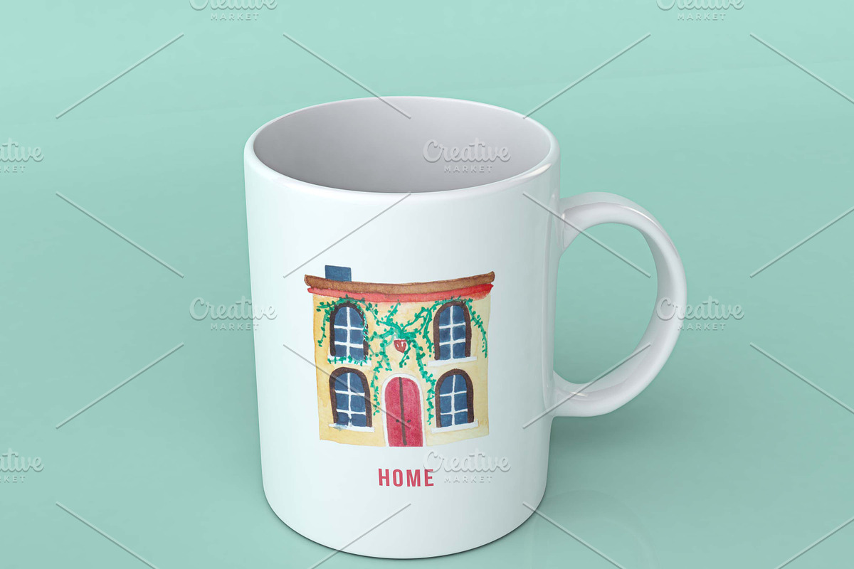 Watercolour Home Sweet Homes, an Illustration by Journal Haven (Photo 3 of 3)