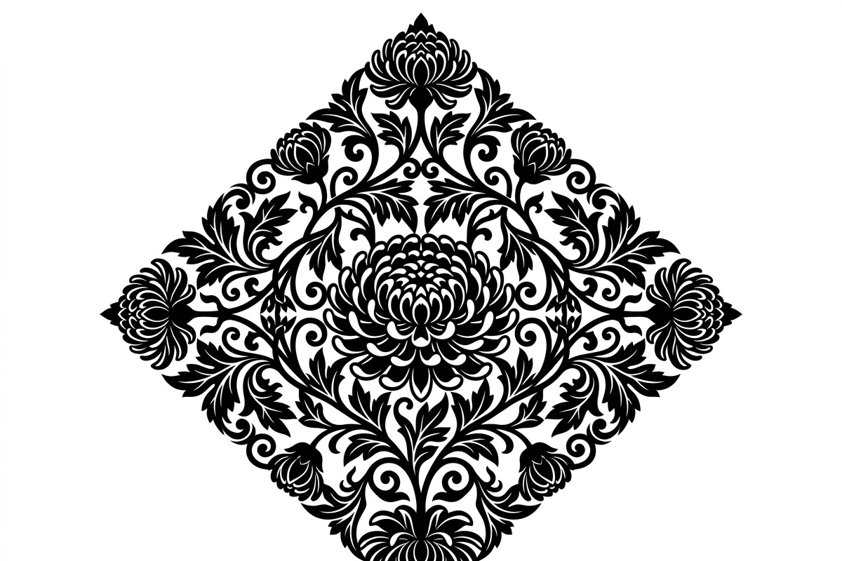 60 Romantic Diamond Wall Floral, a Decorative Illustration by Amazin_art (Photo 25 of 42)