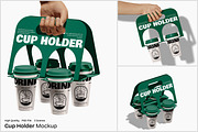 Cup Holder Mockup, a Packaging Mockup by Unerispace (Thumbnail 1 of 5)