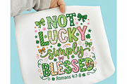 Not Lucky Simply Blessed Png,, a Seasonal Illustration by Designking (Thumbnail 1 of 6)