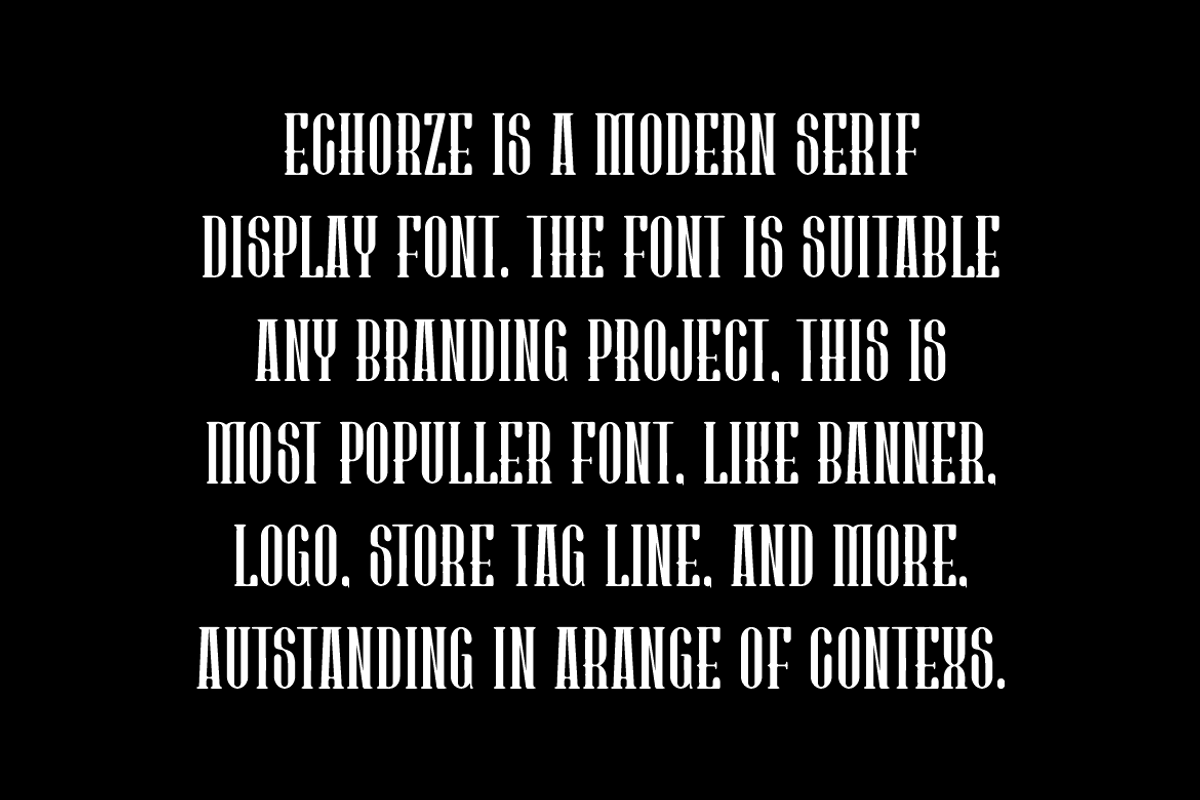 Echorze - Modern Serif Font, a Serif Font by QR Design Studio (Photo 4 of 6)