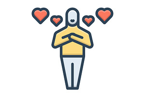 Feels emotion color icon, a Duotone Icon by Creative priyanka
