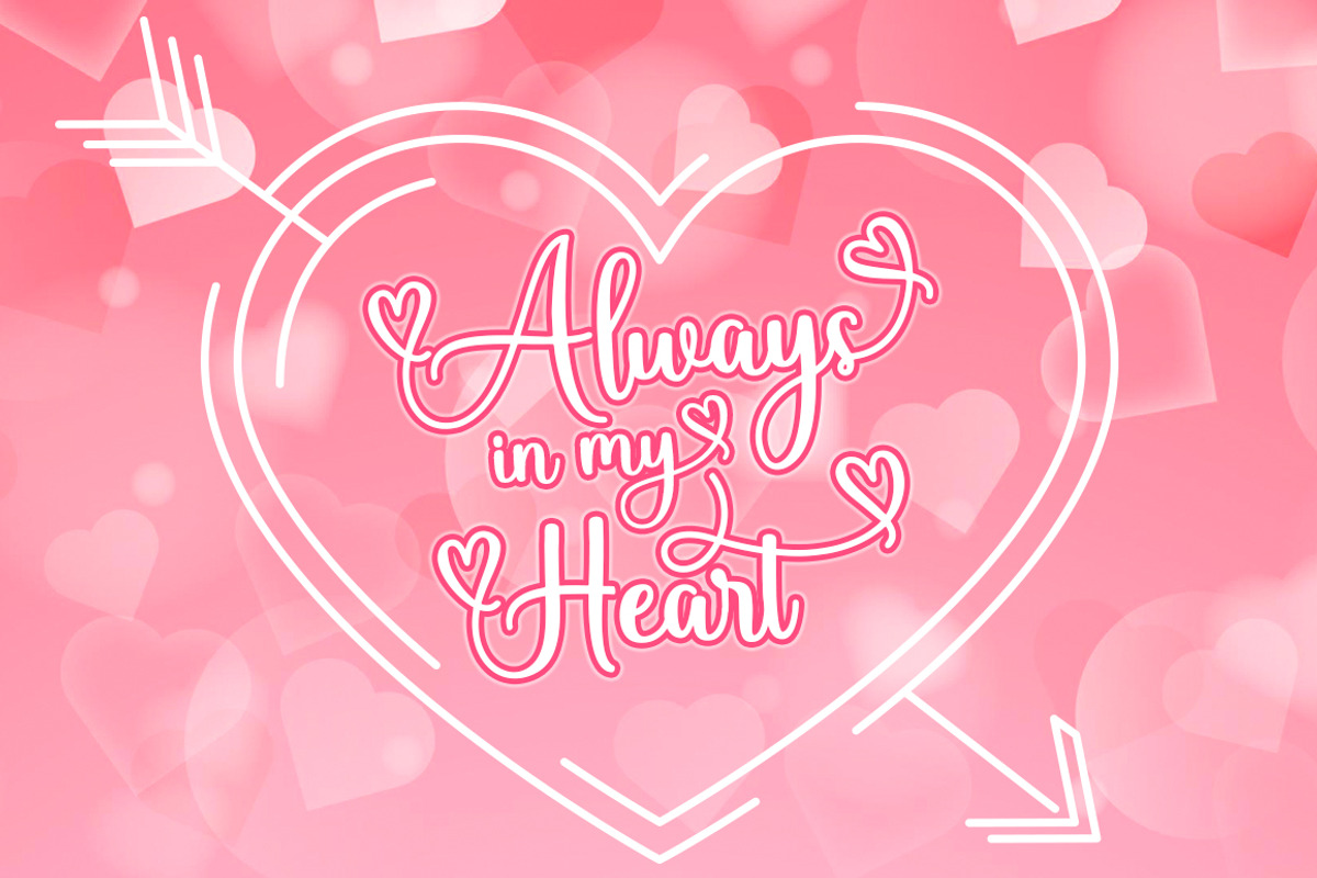 Baby Valentina, a Script Font by Megatype (Photo 6 of 7)