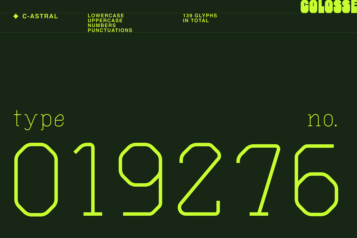 c-astral display typeface, a Sans Serif Font by Colosse Foundry (Photo 6 of 6)