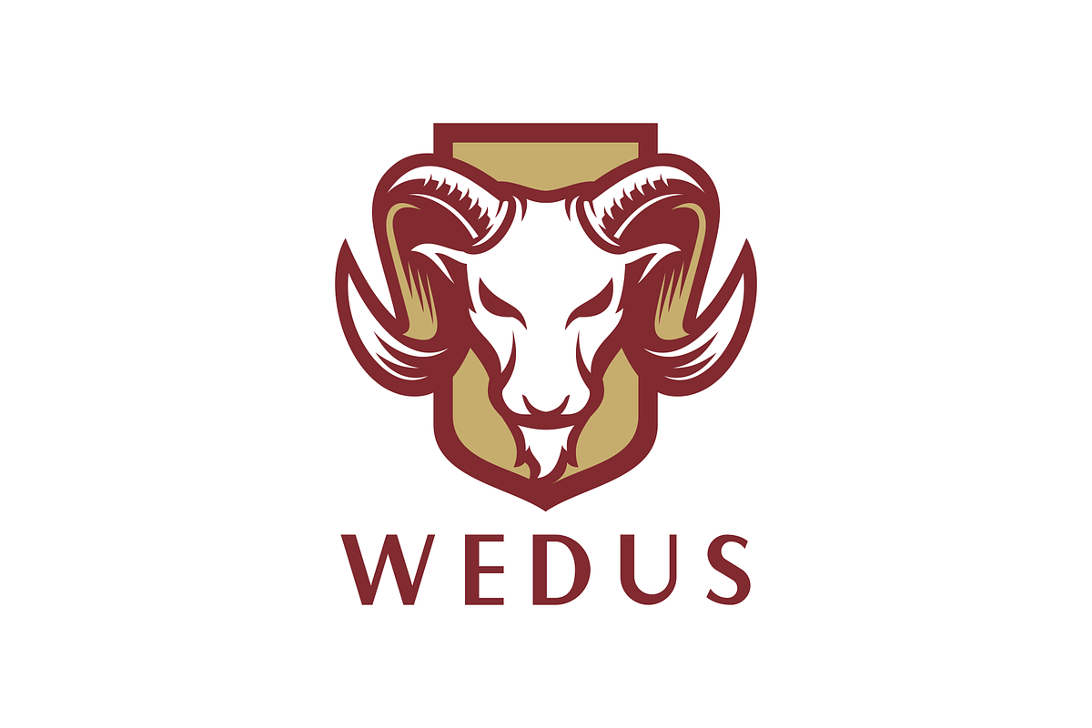 Goat logo template, a Branding & Logo Template by TFamz
