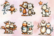 Whimsical Animals Best Friend Clipar, an Animal Illustration by SVGArt (Thumbnail 3 of 9)