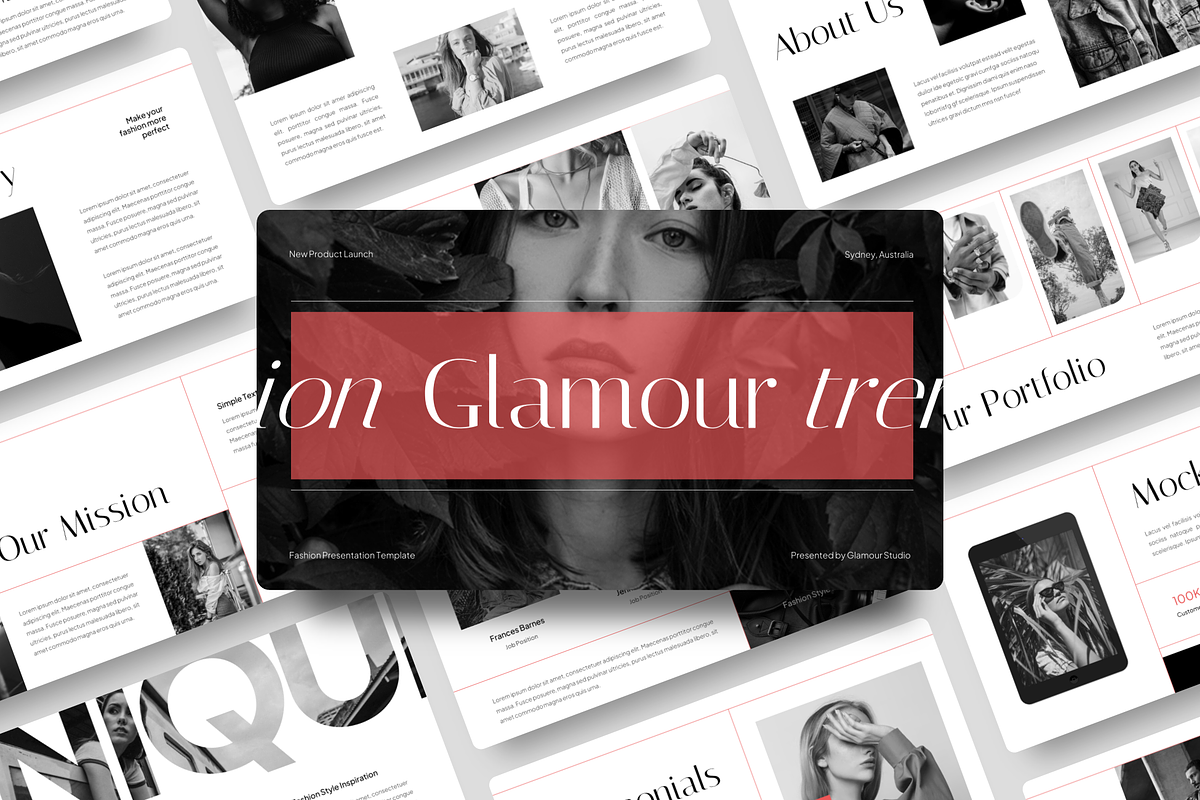 Glamour -  Fashion Powerpoint, a Presentation Template by YossyOneStd (Photo 1 of 6)