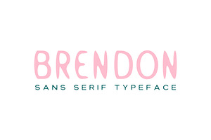 Brendon Sans Serif Typeface