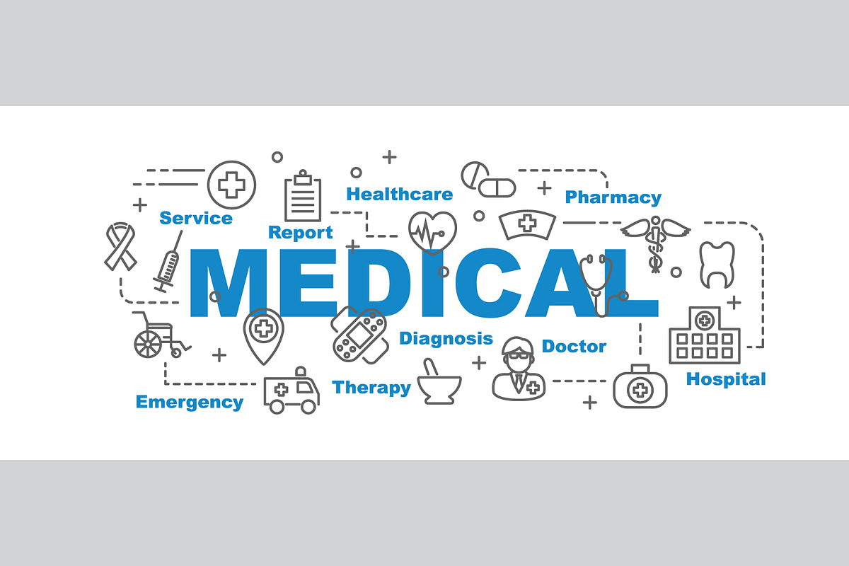 Medical Outline Icon Banner, a Templates & Theme by tulpahn
