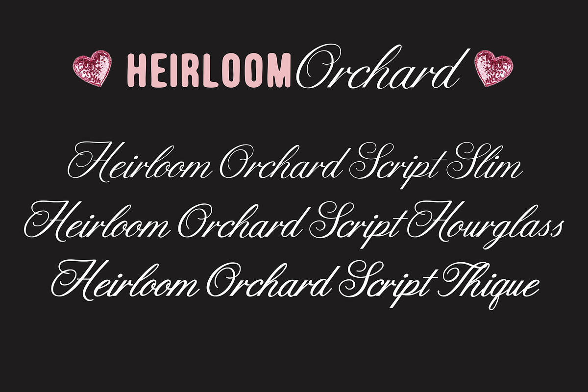 Heirloom Orchard Font Duo, a Font by ReveryWorks (Photo 17 of 17)
