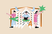 Students and Education Illustration, an Education Illustration by Jump Studio (Thumbnail 3 of 10)