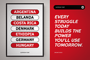 Gopron - Modern Sporty Font, a Sans Serif Font by Sronstudio (Thumbnail 10 of 18)