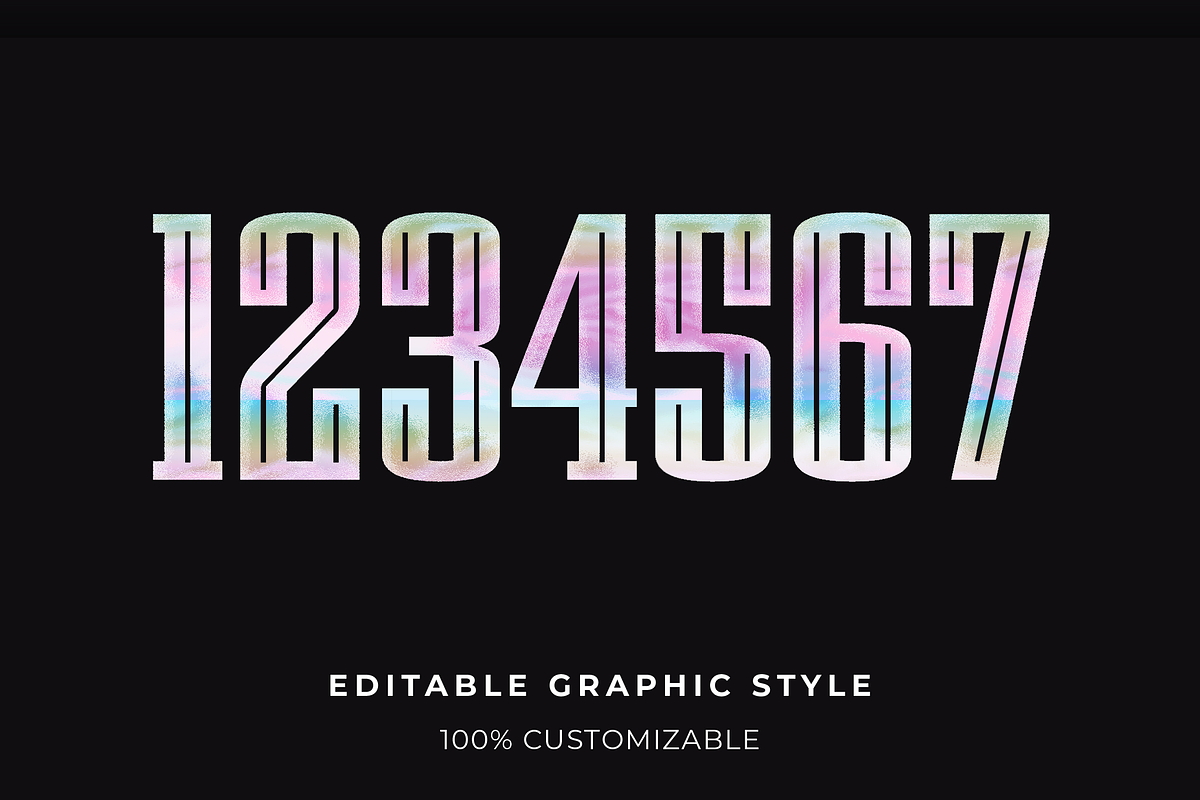 Grainy Holographic Text Effect preview 2