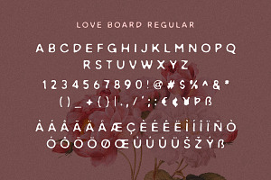 Love Board - Handmade Font