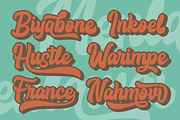 Menlawai - Retro Font with Extrude, a Script Font by ahweproject (Thumbnail 3 of 8)