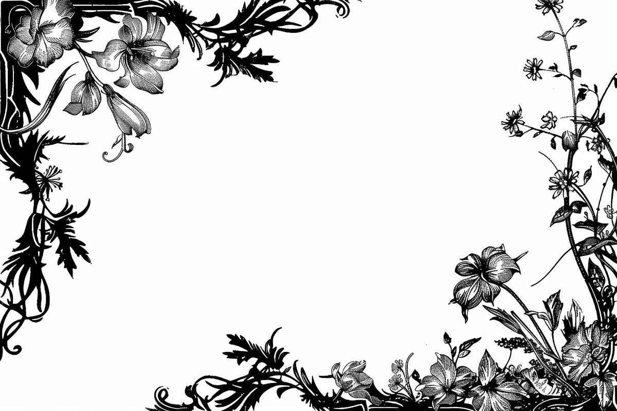 Floral Frame Silhouette Pack, an Illustration by BIPLOB EXPERT (Photo 6 of 9)