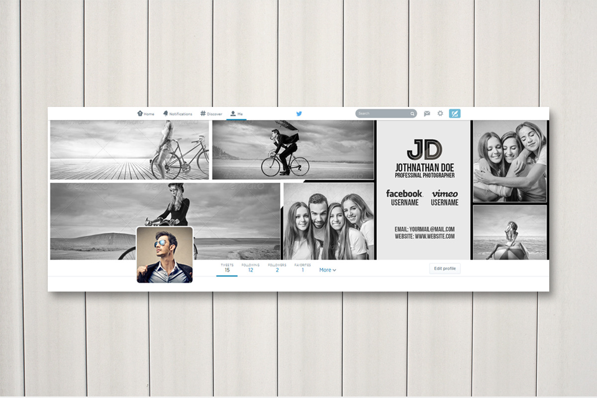 Twitter Header Cover, a Templates & Theme by Creative Shop (Photo 2 of 4)