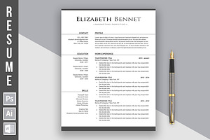 Resume Template Elizabeth Bennet