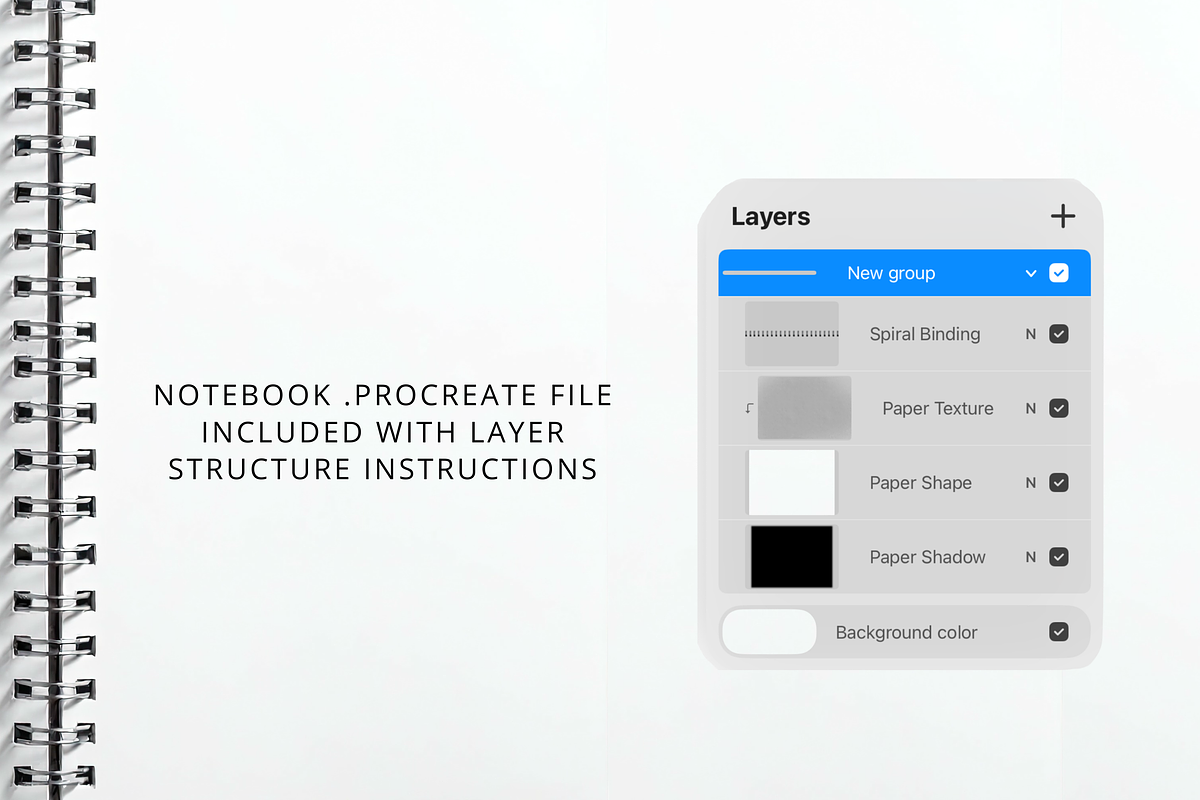 Spiral Notebook Binding Procreate, a Brush Add-On by Wicked Creative (Photo 6 of 6)