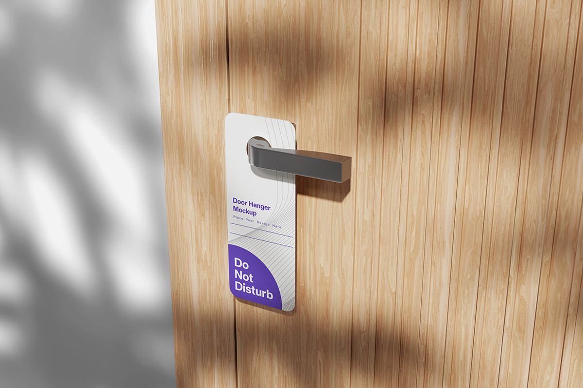 Door Hanger Mockup, a Product Mockup by Indah (Photo 5 of 6)