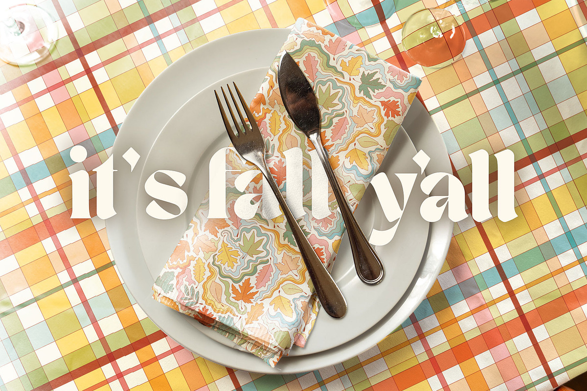 Fall Flashback-Warm Retro Collection, a Pattern Graphic by Anugraha Design (Photo 8 of 12)