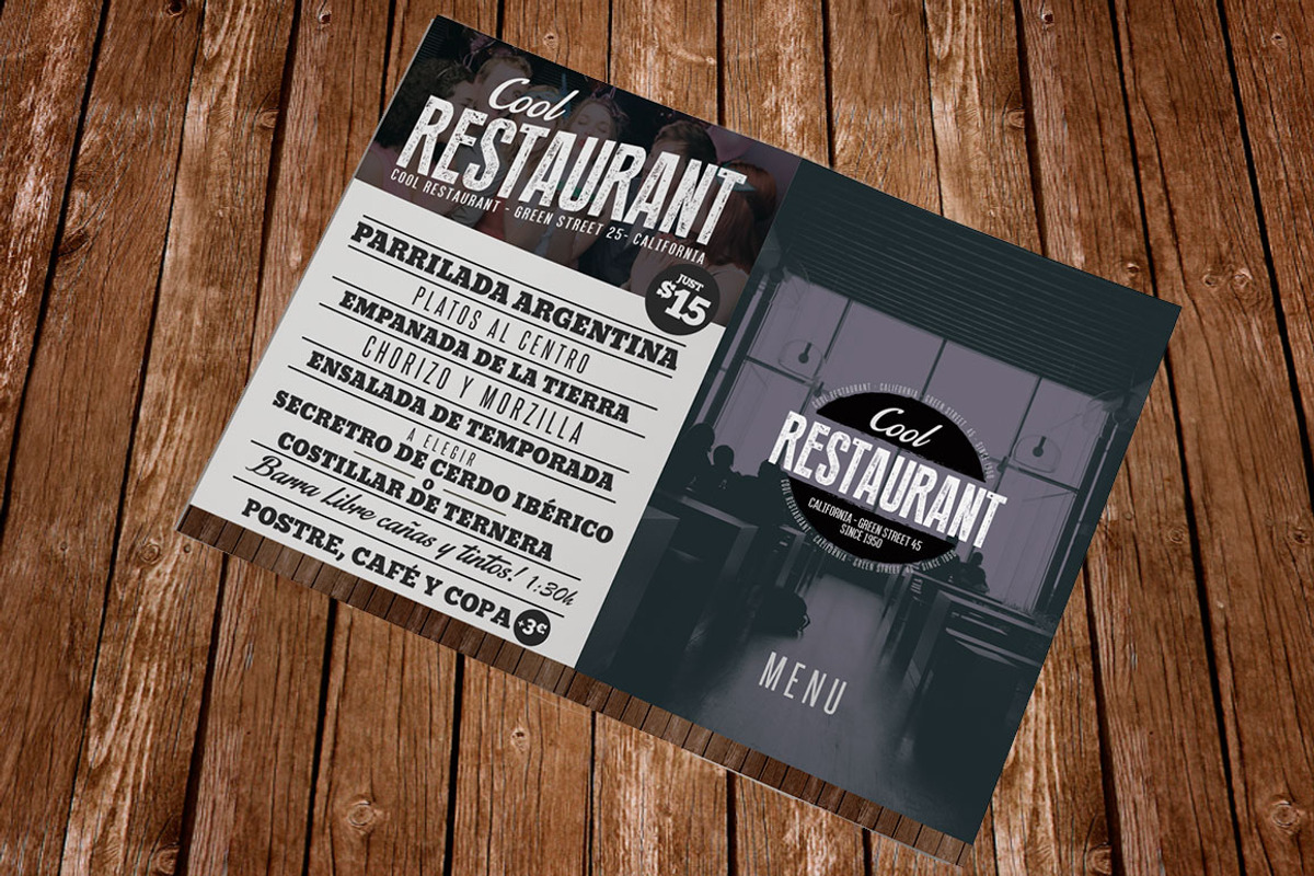 Restaurant Menu Template PSD, a Brochure Template by Graphicfy Templates (Photo 4 of 5)