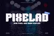 Pixelad - Modern Pixel Font, a Sans Serif Font by Viswal Studio (Thumbnail 1 of 8)