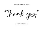 Quensy Elegant Font, a Script Font by Bilahstudio (Thumbnail 11 of 11)