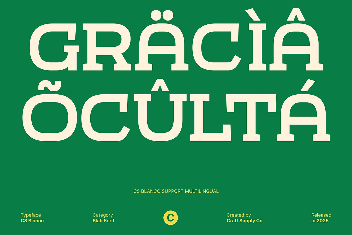 CS Blanco – Slab Serif Font, a Slab Serif Font by Craft Supply Co. (Photo 6 of 8)