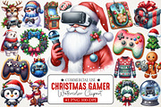 Christmas Gamer Clipart, an Illustration by RobertsArt (Thumbnail 1 of 7)