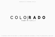 Colorado | Sans serif family, a Sans Serif Font by Modern vector (Thumbnail 1 of 8)