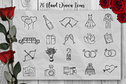 Wedding Hand Drawn SVG Files, an Outline Icon by Tosca Digital (Thumbnail 2 of 6)