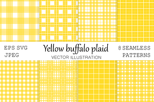 Yellow Buffalo Plaid Pattern