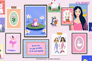 Girls-Nursery Wall Art-Whimsy Prints, a Background Graphic by Essentially Nomadic (Thumbnail 9 of 14)