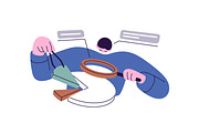 People work with data, analysis set, a Work Illustration by PaperTrident (Thumbnail 9 of 12)