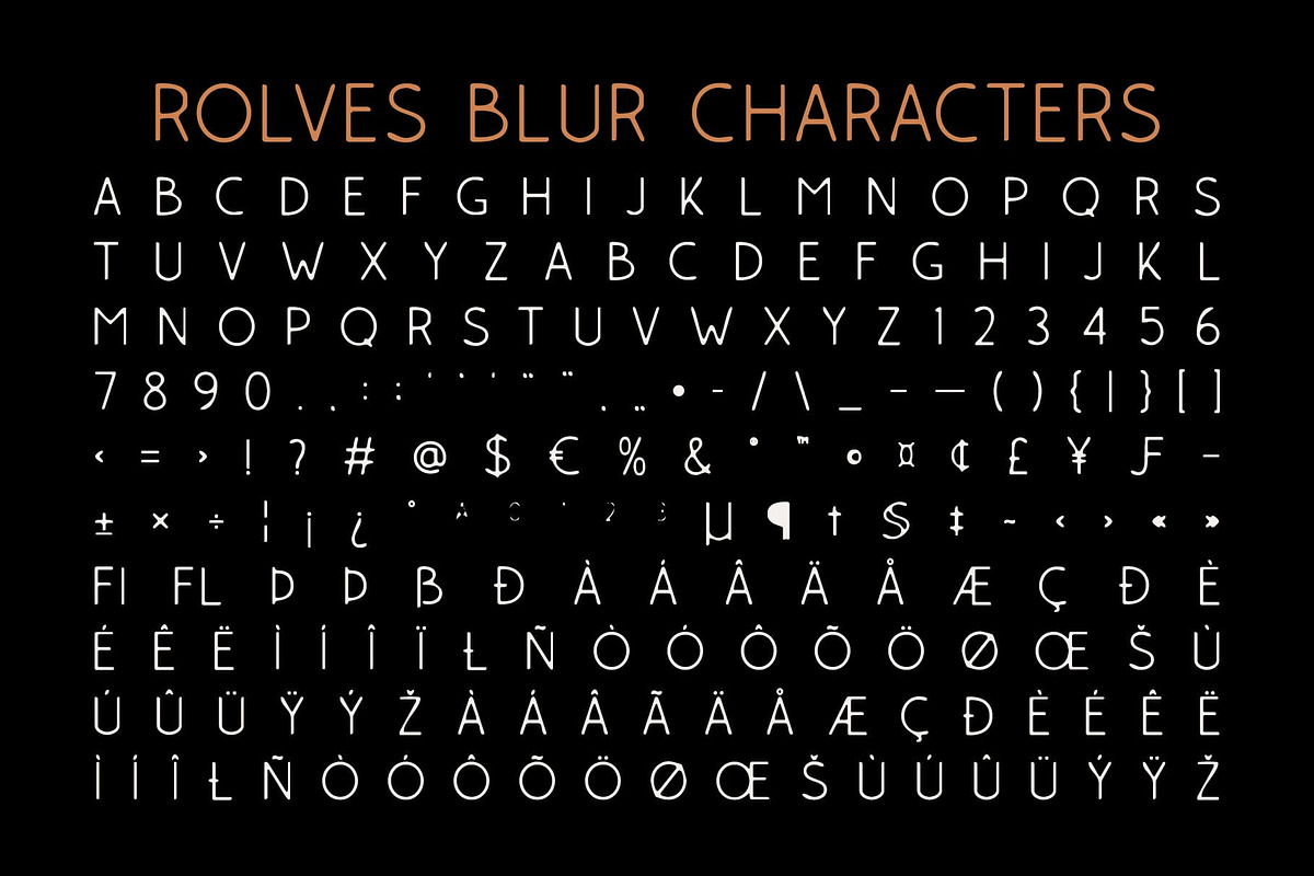 Rolves Blur, a Sans Serif Font by Craft Supply Co. (Photo 8 of 8)
