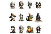 Spooky Halloween Clipart Bundle, a Seasonal Illustration by Nicole Branger Art (Thumbnail 11 of 22)