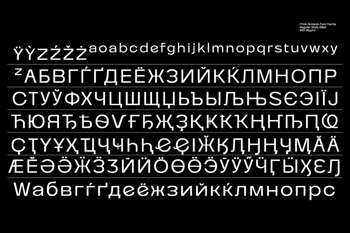 Frink Rio Modren Grotesk Font Family, a Sans Serif Font by Ryul Davidson (Photo 10 of 20)